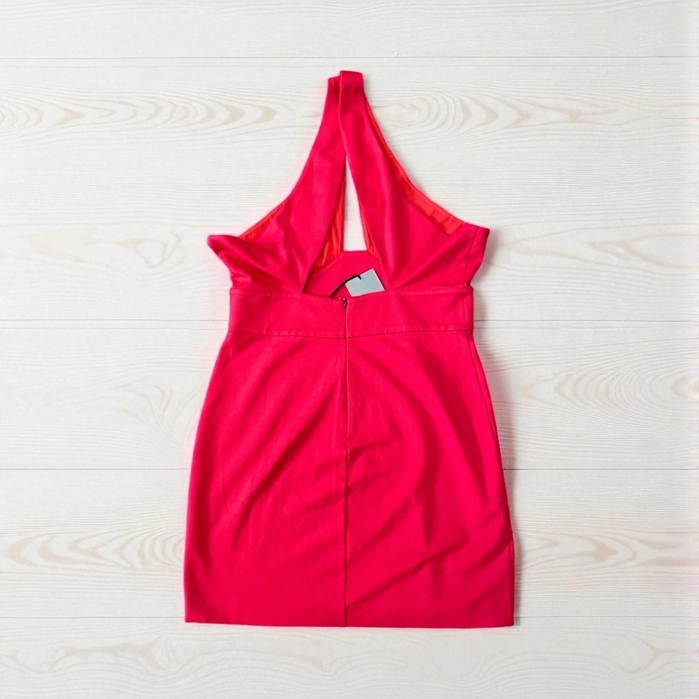 NBD Red Cross-Front Mini Dress - Picture 4 of 5
